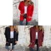 Solid Color Polyester Casual Hooded Jacket For Women With Pockets