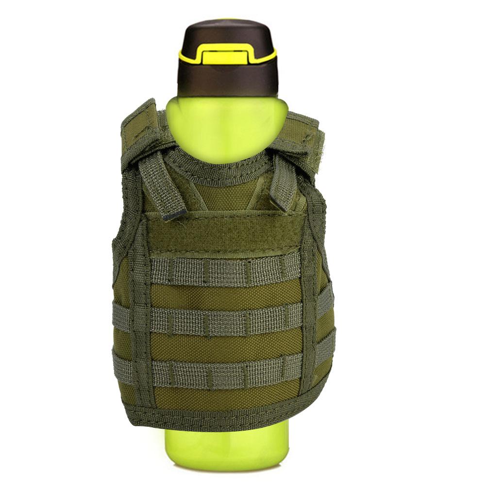 Пивной жилет, военный мини-держатель для бутылок с напитками и регулируемыми ремнями(Армейский Зеленый)