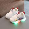 Spring and Autumn Baby Toddler Shoes Infant Children's Shoes Light Up White Shoes Baby Sports Shoes