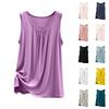 Women's Loose Casual And Comfortable Summer Interior Long Solid Color Base Vest