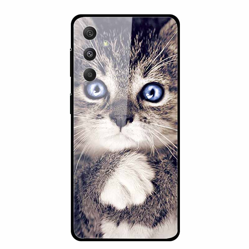 Tempered Glass Case For Samsung Galaxy A55 5G Glass Case Hard Back Cover Soft Bumper For Samsung A55 Case A 55 Phone Cover Coque
