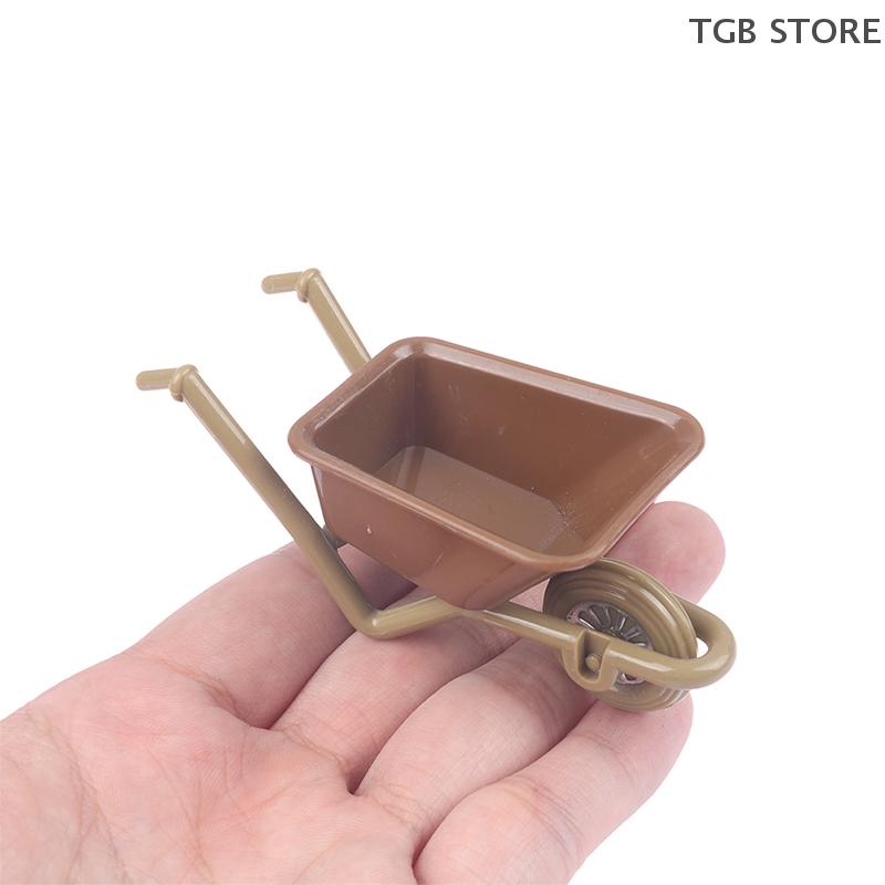 1:12 Miniature Brick Field Garden Farm Scene Tool Set DIY Handmade Doll House Construction Cart Tool Ornament Children's Toys