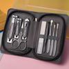 Portable Stainless Steel Manicure Set: Angled Nail Clippers, Pliers, Scissors