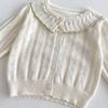 Детская одежда, милый детский вязаный свитер, летняя тонкая девочка, маленький снаружи, кардиган с кондиционером