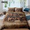 Комплект постельного белья из дерева Barn Door в стиле вестерн King Size Rustic, комплект постельного белья из полиэстера в деревенском стиле, деревянная доска, фермерский дом