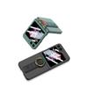 Чехол Ultra Thine Hard PC Phone для Samsung Galaxy Z Flip 6 5 4 с ремешком на запястье, кольцом-держателем, небольшой защитный экран