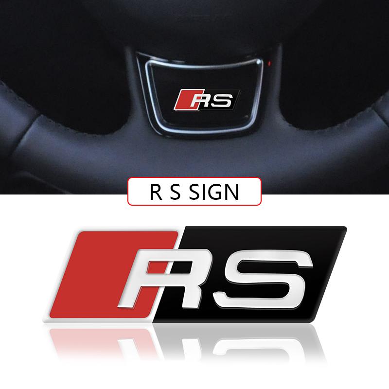 2026 Hot 3D Metal Car Sticker Sport Style Auto Interior Emblem Badge For Audi A7 A8 A3 A4 A5 A6 TT Q3 Q5 Q7 A1 B5 B6 B7 B8 B9 8P C6 C5 C7