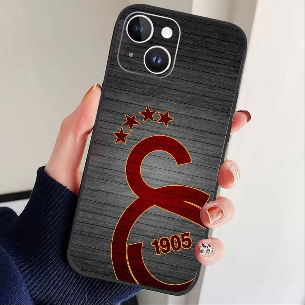 Классический чехол для телефона Galatasaray S-SK1905 для iPhone 16, 15, 14, 13, 12, 17, Pro Max, Plus, силиконовый, черный