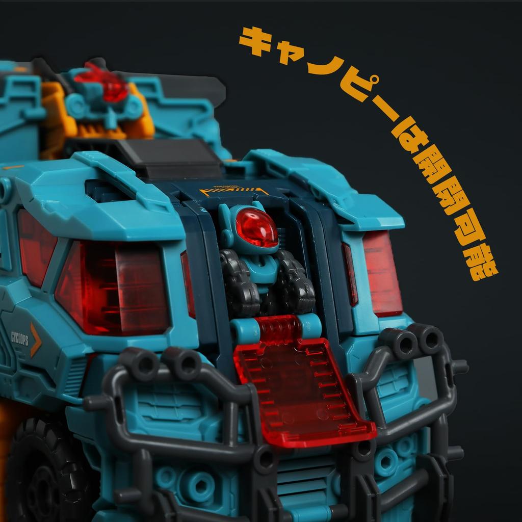 BEASTBOX 52TOYS BEASTDRIVE CYCLOPS Сборка Трансформирующаяся Игрушка Трансформируется из Меха в Грузовик Высокоподвижная Фигурка Трансформирующаяся Игрушка-Робот
