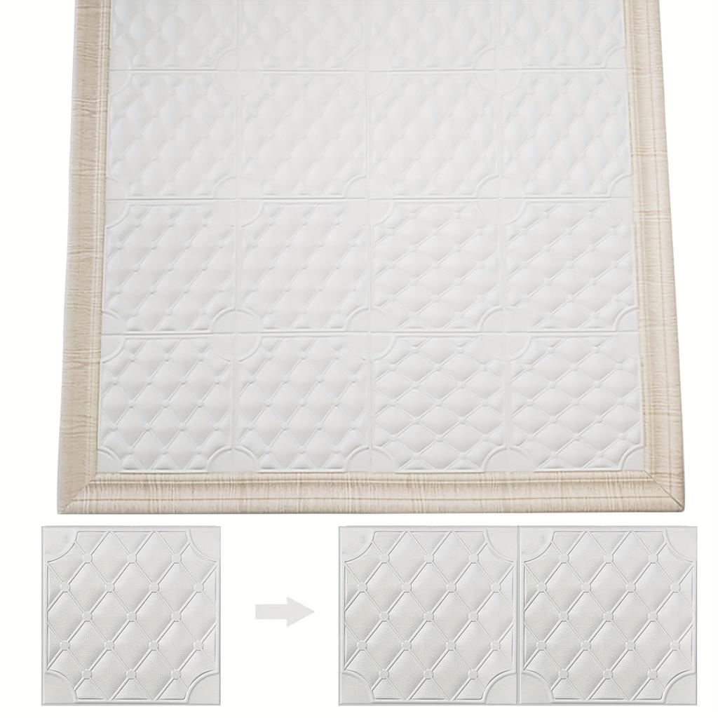 20 Pcs 3D Wall Tile Sticker Self-Adhesive Waterproof Anti-Collision Sticker Easy To Stick and Peel Moisture-Proof