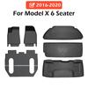 Для Tesla Model X напольный коврик 2016-2020 3D всепогодный багажный коврик полный комплект напольных покрытий аксессуары для интерьера левый руль