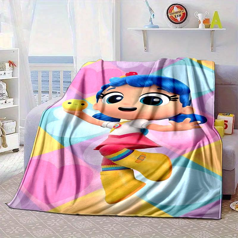 Rainbow Kingdom Adventure Blanket Flannel Blanket for bed, sofa, Camping, Hiking, Picnic Essentials, gift for family Fan gifts