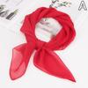 Summer Fashion Chiffon Solid Color Scarf Ladies Head Neck Square Scarf Shawls Female Hair Ties Bands Neckerchief Shawls
