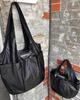 Korean-Style Pleated Multi-Pocket Large Tote Bag by Matin Kim