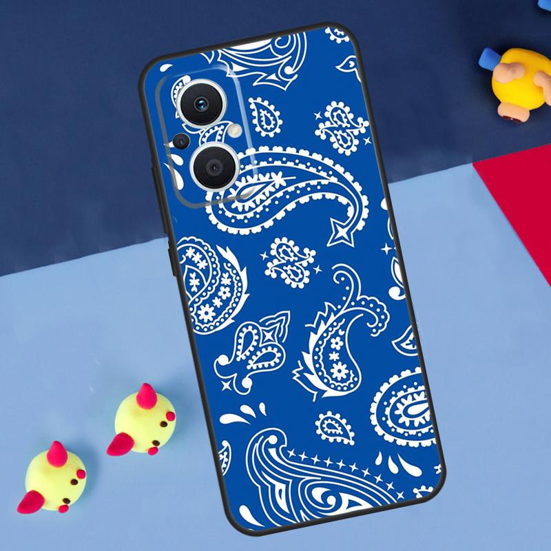 Королевская Бандана Пейсли Для OPPO Reno 14 13 12 11 10 Pro 8T 11F 12F 13F 14F 7 8 Lite OPPO Find X8 X6 X5 X9 Pro Чехол