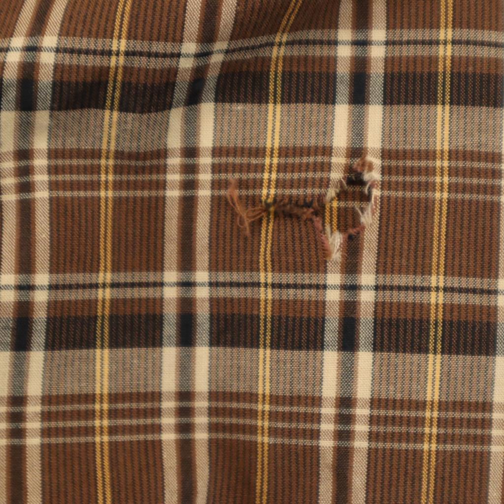 Papas сделано в Японии Рубашка с коротким рукавом из хлопка с рисунком «чак» L Коричневая Мужская Б/У