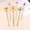 1Pc Girls Princess Crown Magic Wand Bridal Crown  Diamond Fairy Wand For Kids Party Magic Wand Girls Diy Decoration