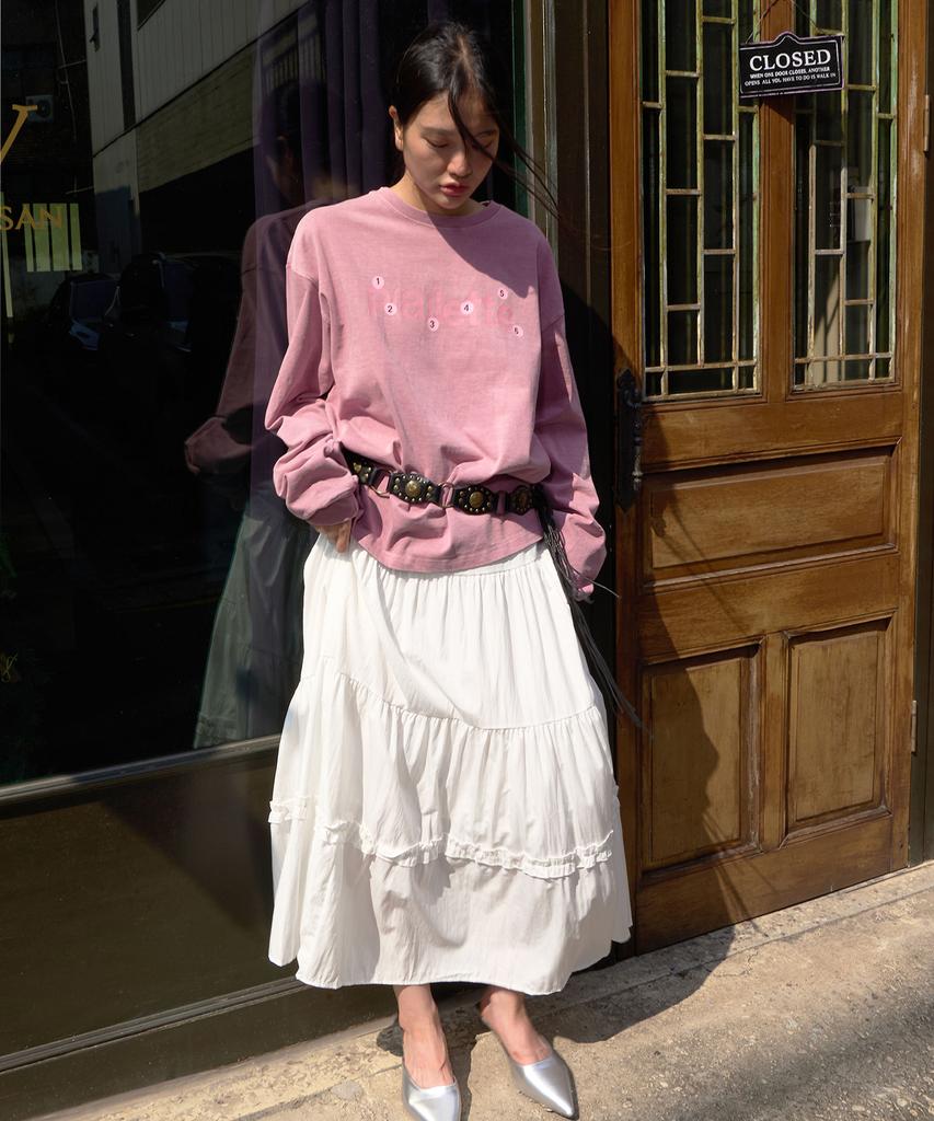 BONATSPALETTE Bp Sticker Long Sleeve Tee_Pink