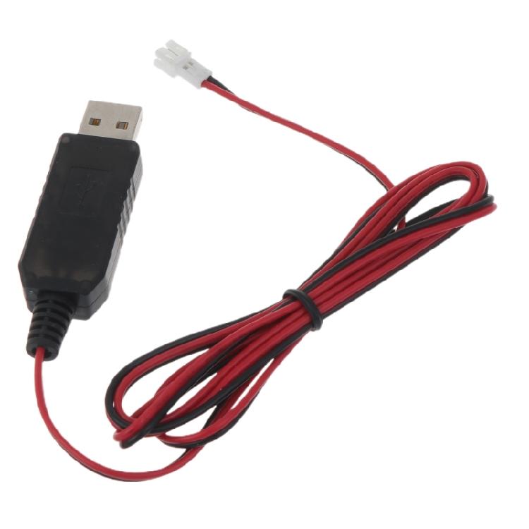 Зарядный кабель PH2.0 2-контактный для перезаряжаемой батареи 3,7 В, USB-шнур 1 м