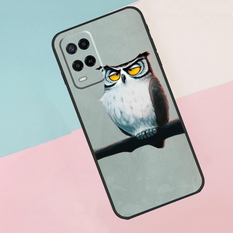 Cute Owl Cartoon For Oppo A74 A94 A54 A80 A78 A98 A40 A60 A18 A38 A58 A15 A17 A77 A57S A16 A76 A96 Phone Case