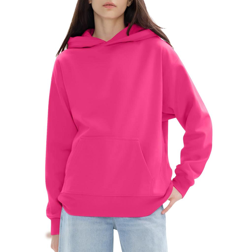 Женские модные повседневные универсальные повседневные толстовки с круглым вырезом, однотонные топы с длинными рукавами