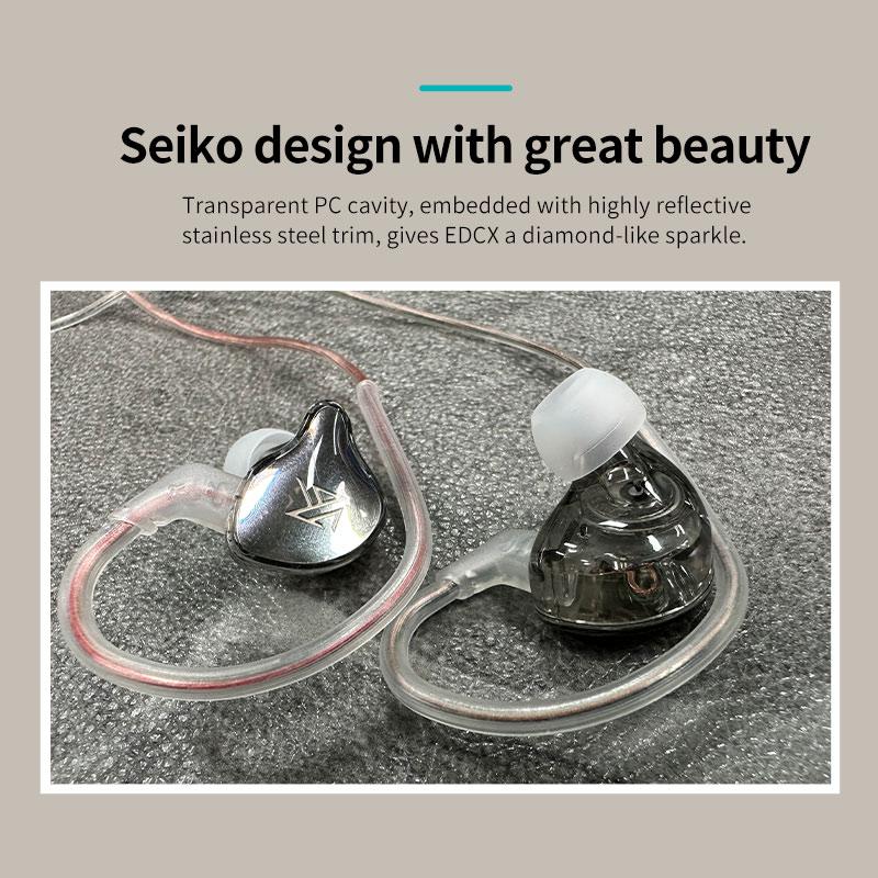 KZ EDCX Wired Earphones HiFi Stereo Bass Music Headphones Stage Live Earbuds Monitor IEM Sport Gaming Headset PK EDX ZSN PRO