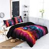 3pcs Cat and Wolf Cyberpunk Style Printed Bedding Set, (1*Duvet Cover + 2*Pillowcase, NO Core),for Bedroom,hotel,home Decoration
