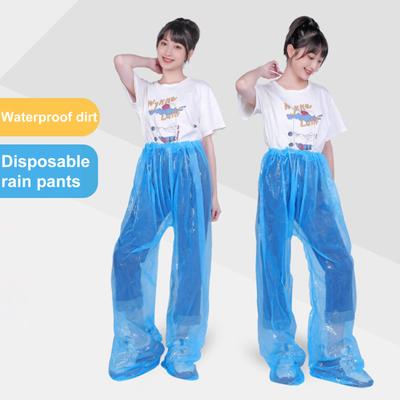 Водонепроницаемые штаны от дождя, брюки с эластичным поясом для мужчин и женщин, длина 130 см/107 см, многоразовые брюки для зимних видов спорта, походные брюки для малышей