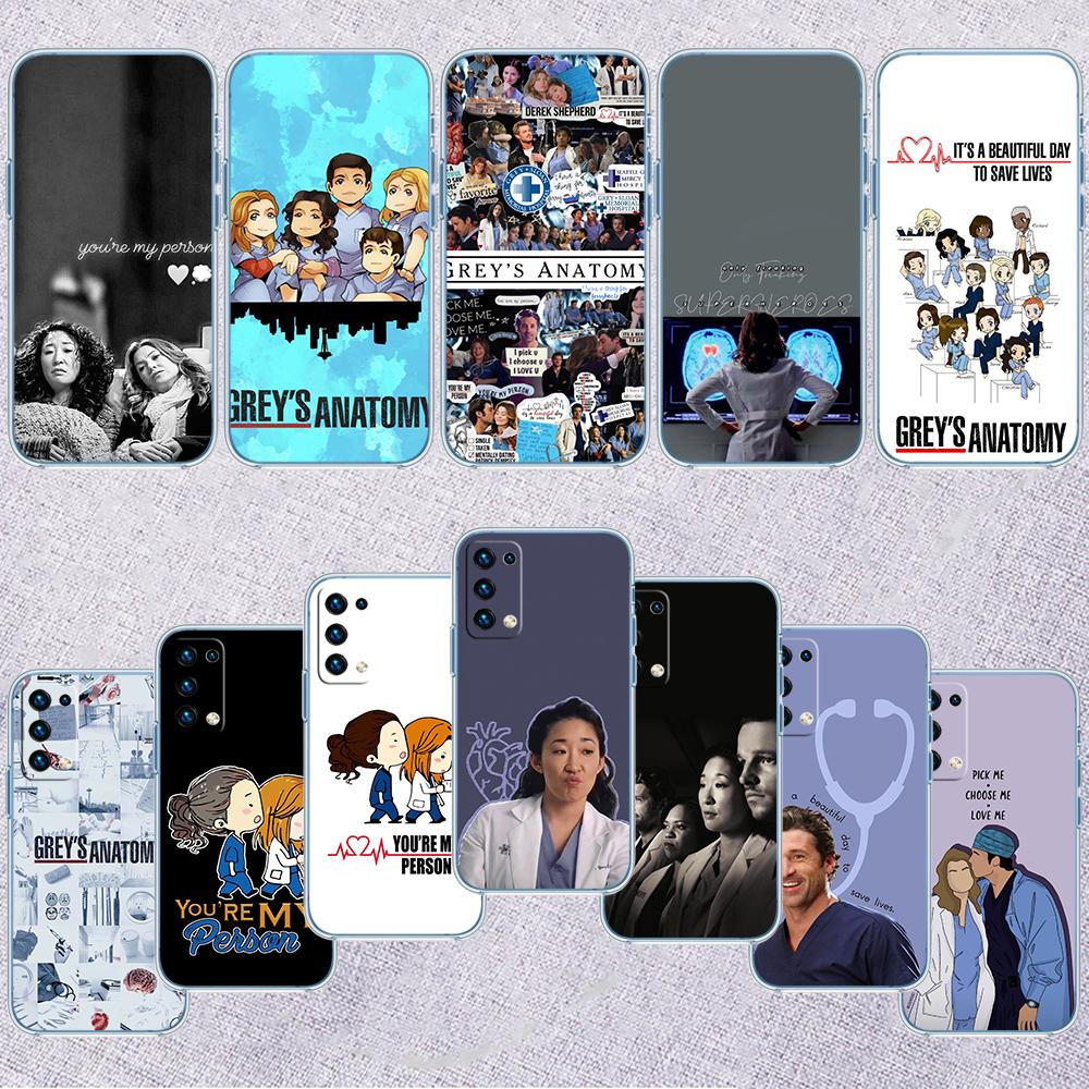 RP34 Grey's Anatomy Transparent Phone Case for Samsung Galaxy A04 A04S A14 A23 A34 A54 M23 M33 M52 M53