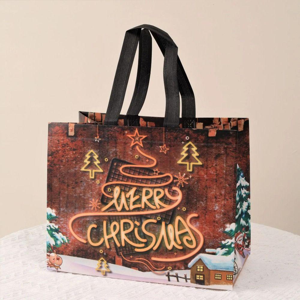 Candy Gift Packaging Christmas Bag Non-Woven Fabric Packing Box Portable Tote Bags