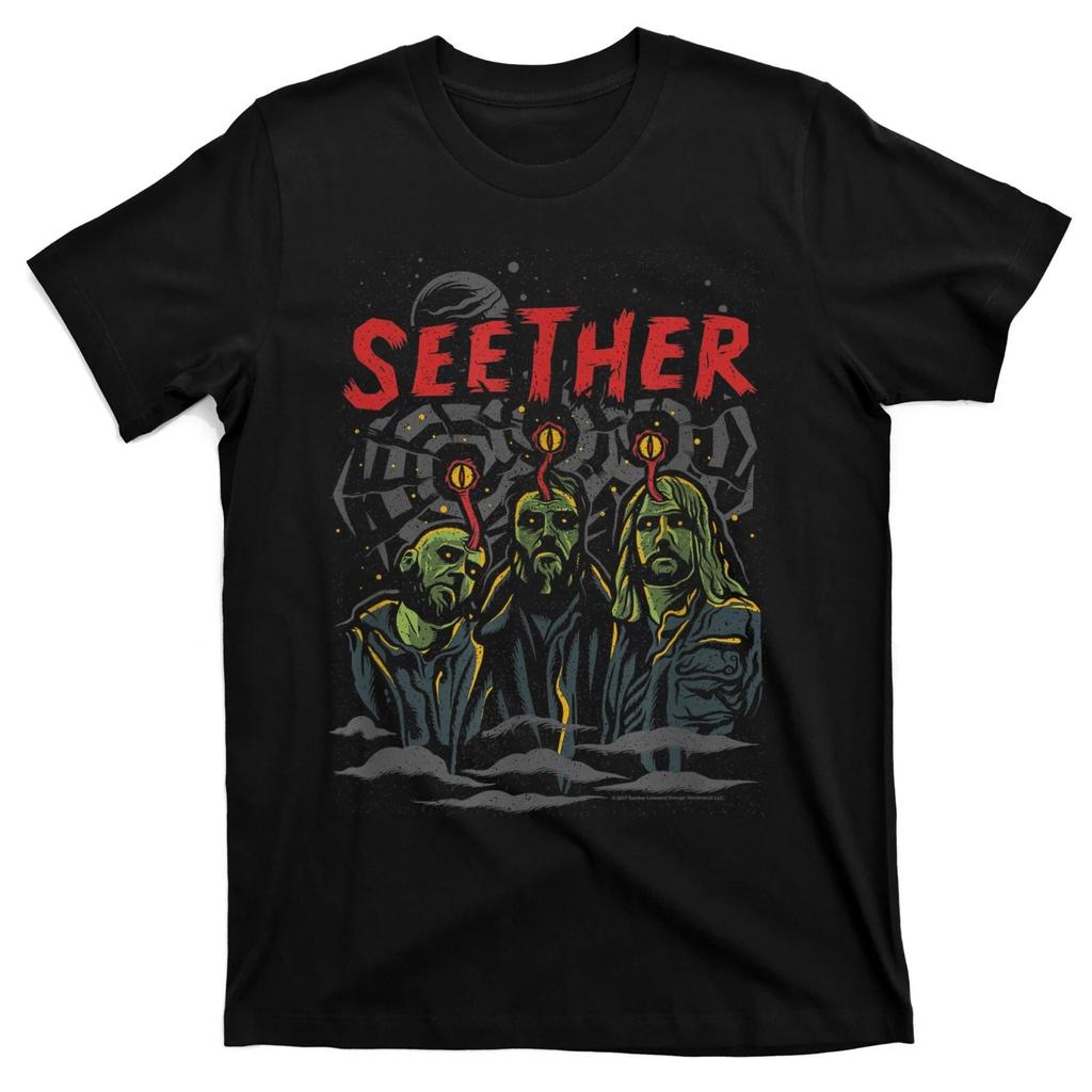 SEETHER Band Black Heavy Cotton Shirt Gift For FAN