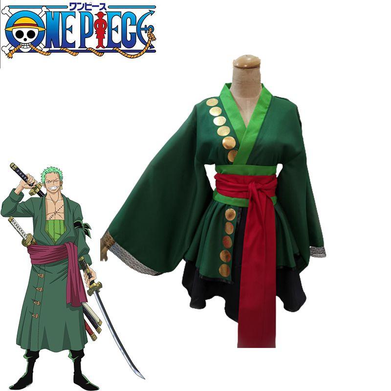 Костюм для косплея Ророноа Зоро из One Piece ярких цветов для дам на Хэллоуин