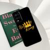 Чехол-пара с коронами QUEEN & KING для Oppo A96 A76 A16 A15 A17 A52 A72 A54S A57S A58 A78 A98 A57 A77 A54 A74 A94