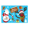 Christmas Windows Static Stickers Wall Clings Removable Vinyl Santa Claus Snowman Diy Door Mural Decals Stickers