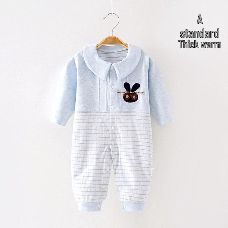 Baby Romper – Pure Cotton Newborn Spring/Autumn Base Layer Pajamas Crawling Suit