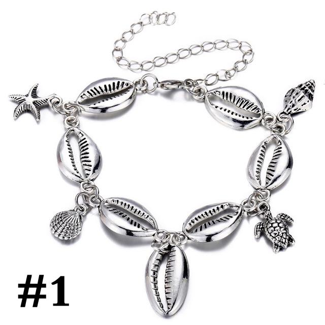 Браслет на ногу в пляжном стиле