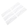 100 Sheets Disposable Eyebrow Ruler Stencils Stickers for Symmetrical Shaping Strong Adhesive Eyebro