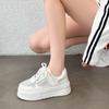 Mesh Breathable Little White Shoes Women's 2025 Summer Breathable Small Thick Soles Increase 6CM Versatile Casual Board Shoes Ins