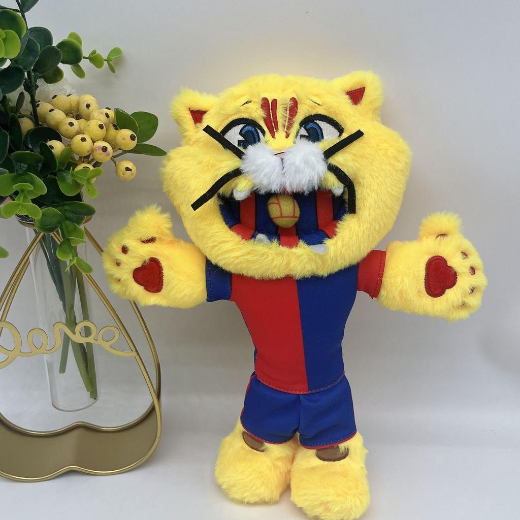 Новая 31 см Плюшевая игрушка Кот-маскот по футболу Плюшевая игрушка Кот-маскот по футболу Плюшевая игрушка Кот по футболу Кукла-кролик Мягкая игрушка
