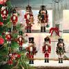 Retro Style Holiday Gift Tags Christmas Nutcracker Ornaments, Durable Wooden Hanging Figurines, Country Soldier Tree Decorations Decorations, Pendants