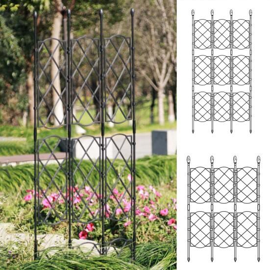 1 Набор Практичная Не ржавеющая Опора для Вьющихся Растений Устойчивый Регулируемый Металлический Экран для Растений