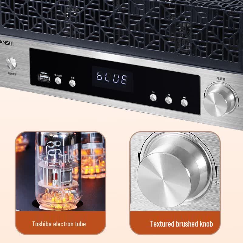 SANSUI S980 HiFi Tube Amplifier Home Theater Speaker System with Stand (CN version)