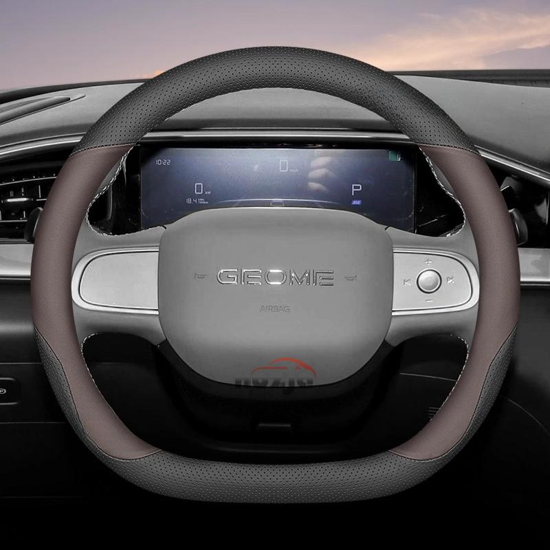 Кожаный чехол на руль автомобиля для Geely Geome Geometry A C Чехлы на руль Чехлы на руль