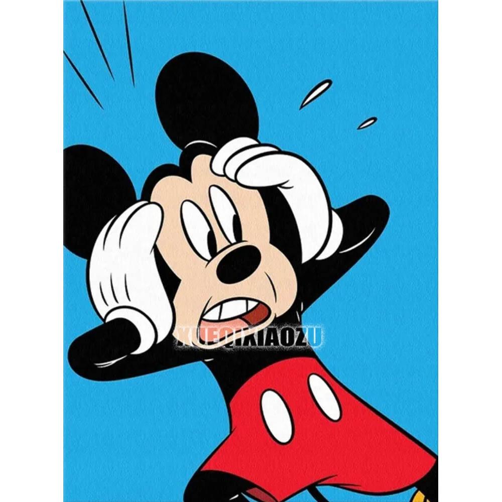 Disney Рождественский Микки Алмазная Живопись Мультяшная Мозаика Вышивка Алмазная Мозаика DIY Стразы Украшение Детской Комнаты Подарок