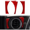 for Toyota RAV4 2013-2018 Accessories Window Switch Panel Red | Real Carbon Fiber, for Toyota RAV4 2013 2014 2015 2016 2017 2018, Interior Trim