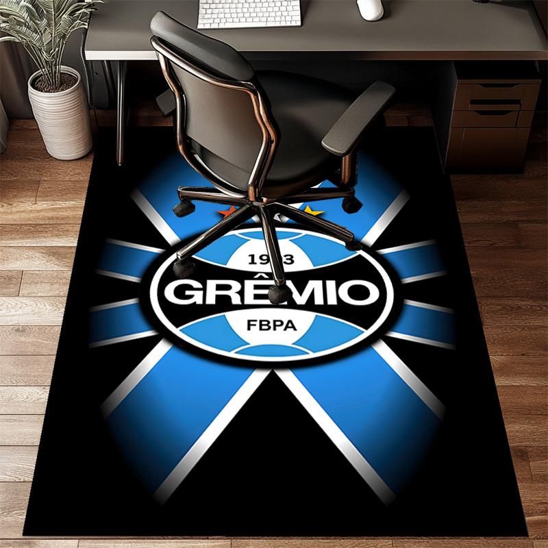 Gre-mio Football Badge Printed Office Carpet Chair Cushion Entryway Rug, Rugs for Living Room, Bedroom Christmas gifts