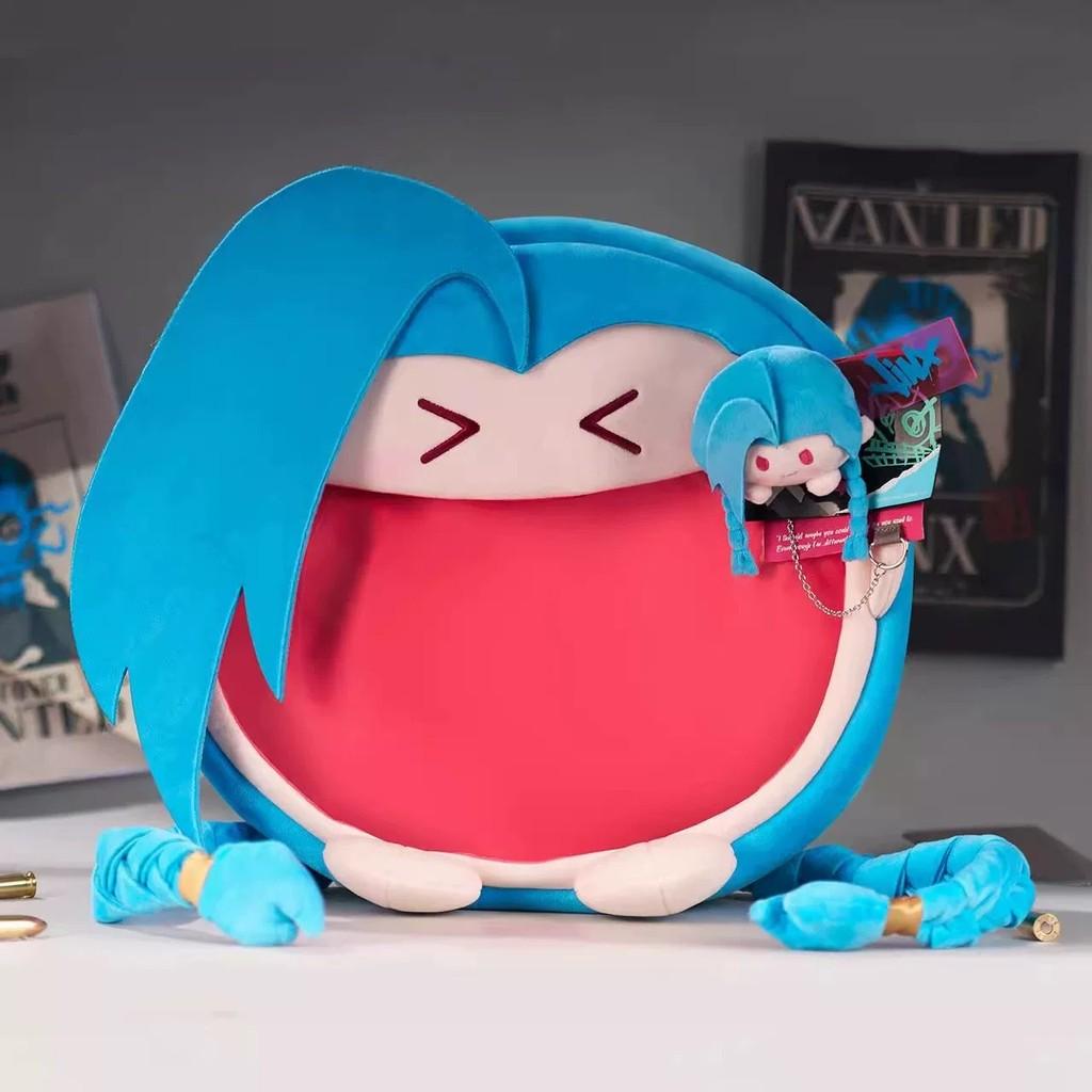 Плюшевый рюкзак Jinx из League of Legends, двойной город, большая вместимость для повседневного использования