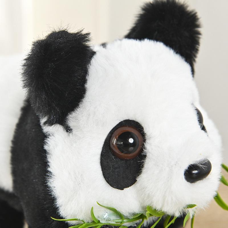 Electric Musical Walking Panda Plush Toy - Wagging Tail Electronic Pet for Kids