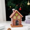 LED Light Gingerbread House Ornament Luminous Gingerbread House Figurines  Tabletop