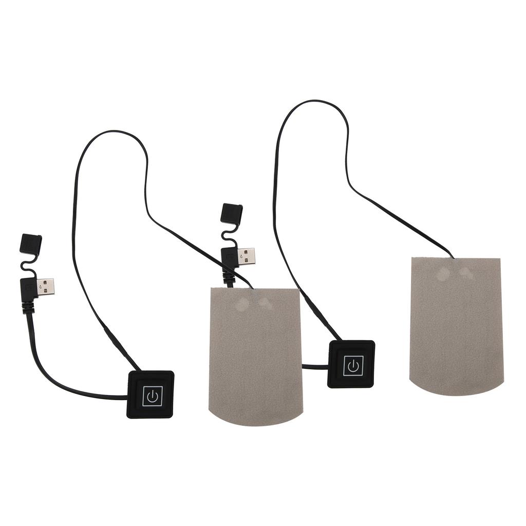 1 Pair Composite Fiber Electric Socks Heating Film USB Winter Keep Warm Outdoor Sports